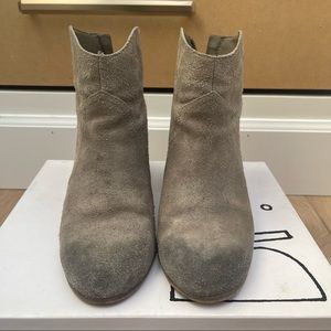 Gray Suede Booties